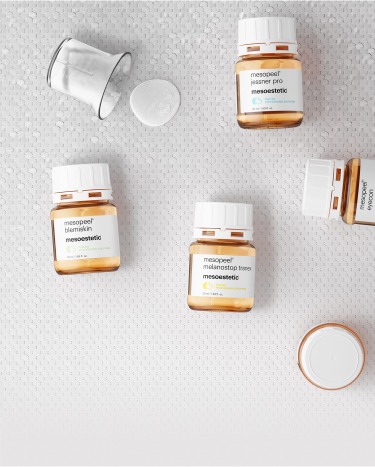 mesopeel mesoestetic, peeling behandeling, lactic acid, melkzuur peeling, mandelic acid, amandelzzuur peeling, glycolic acid, glycolzuur peeling, salicylic acid, salicylzuur peeling, acne, huidveroudering, rimpels, vlekken gezicht, huidtherapie, peeling vergoeding behandeling